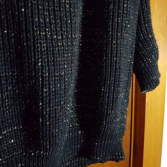 Boohoo | metallic knit cold shoulder sweater - Picture 6 of 7